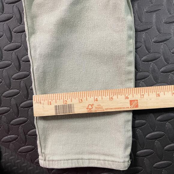 Gloria Vanderbilt Jeans Womens 12 Green Stretch Straight Leg Five Pocket Denim - Picture 8 of 10